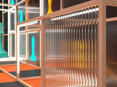 Chess Theme Photobooth 3D model