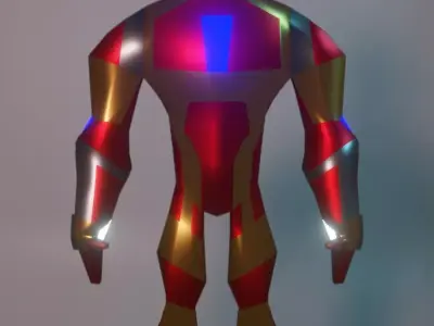 RufCyberX iron man Low-poly 3D model