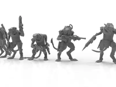 Cheese Stealer Cult - Vermin Packs 3D print model
