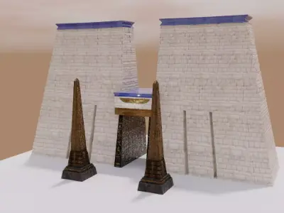 Ancient Egyptian Pylon  Free 3D model