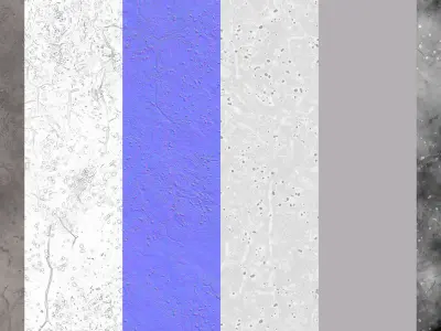Cracked Dirt Ground Seamless PBR Material Texture