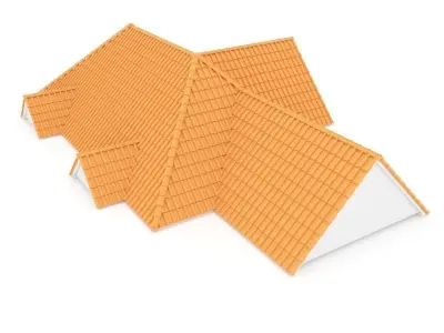 Realistic Roof Shingles 6 3D model