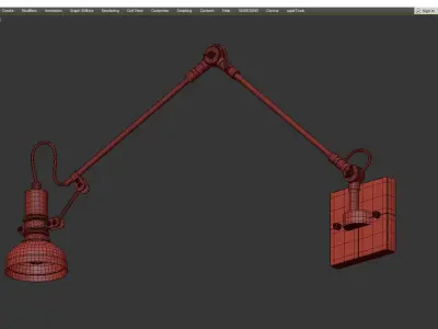 SKADE SCONCE Low-poly 3D model