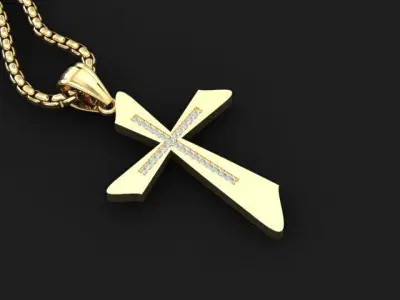 Cross Light Gold 3CP004 3DM STL 3D model