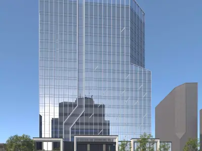 Modern high-rise buildings 3D model