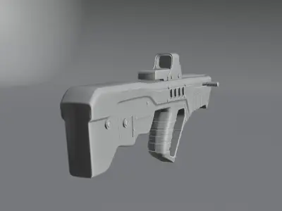 Assault Rifle 3d Model 3D model