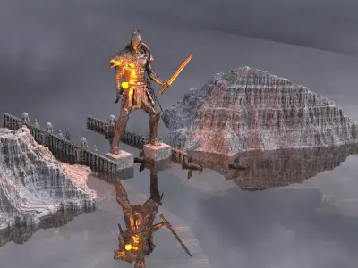 Colossus Of Rhodes  Extended 3D model