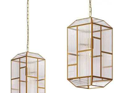 Bardolph Pendant By Currey and Company 3D model