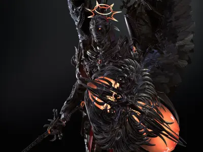 ArchAngel Low-poly 3D model