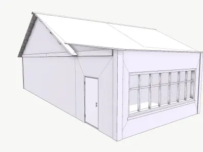 Old House 01 Low-poly 3D model