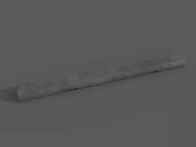 Concrete Barrier Type 4 Low-poly 3D model