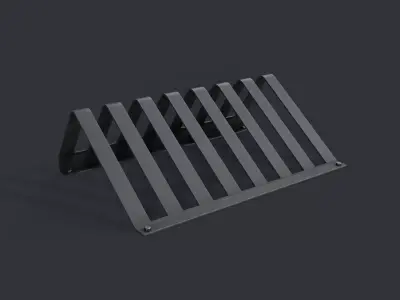 Bike Rack 13 PBR Game Ready Low-poly 3D model