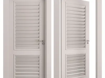 Interior doors blinds 03 3D model