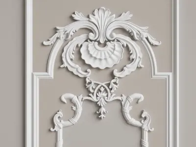 Classic Interior Decor 2 3D model