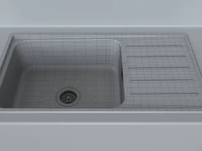 VATTUDALEN sink Ikea 86x47cm 3D model