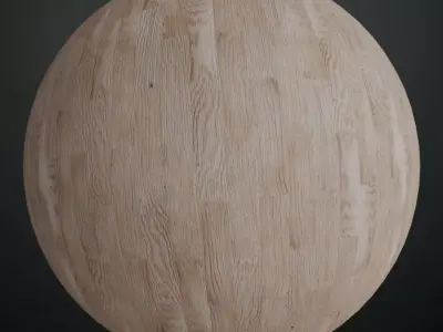 Natural Light Oak Parquet Floor PBR Seamless Texture