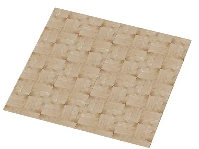 Wood Parquet Floor Texture Pack - 8K PBR SBSAR Low-poly 3D model