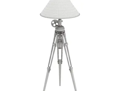 Vintage Tripod Floor Lamp 3D model
