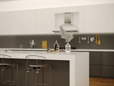 modern kitchen 3D model