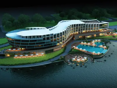 VP Hotel Exterior Design 3D model
