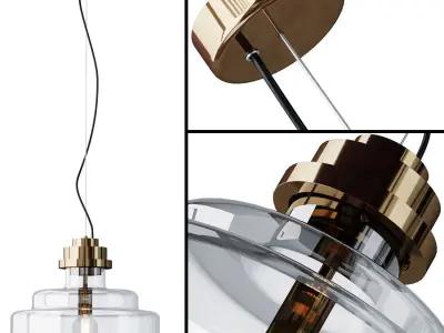 Pendant lamp By KAISHI Low-poly 3D model