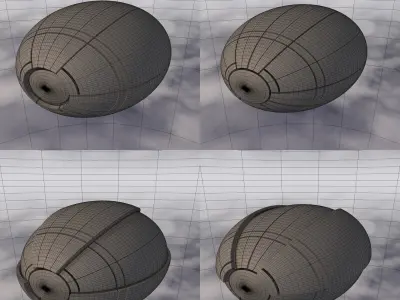 Sci-Fi Spaceship A 003 3D model