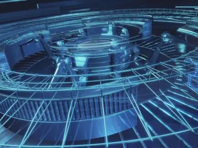 SciFi Lens tunnel scene 3D model