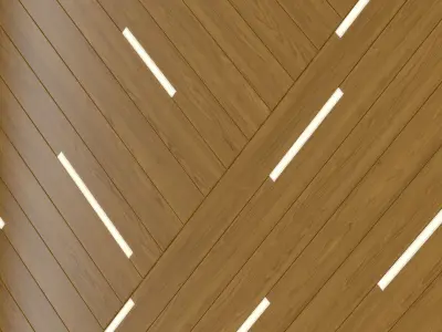 Wall panel 0260-shpon 3D model