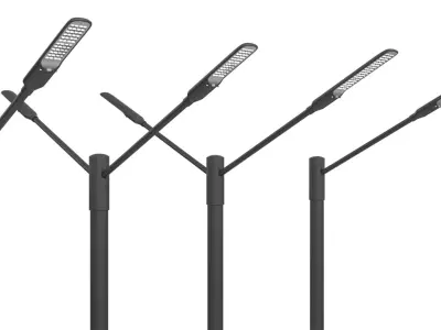 Street lamp set 5 3D model