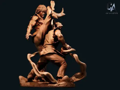 Ken and Ryu 3D Print 3D print model