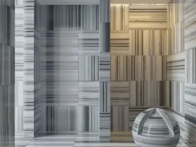 Marble wall 215 3D model