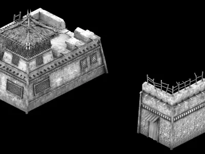 Game Desert - Building - Store 02 3D model
