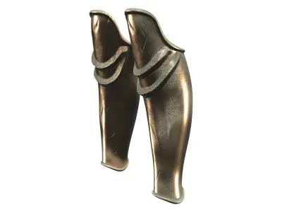 Lower Leg Shield Low-poly 3D model