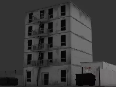 Residence Type1 Lowpoly Low-poly 3D model
