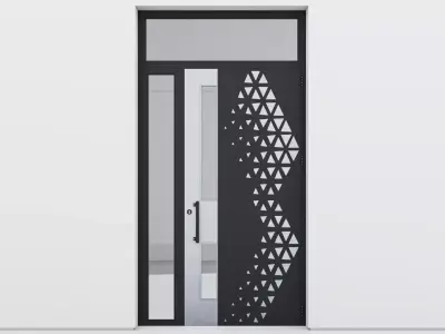 Aluminium door 190 3D model