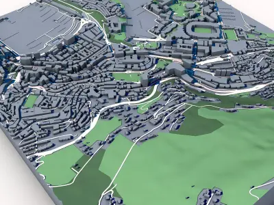 Exotic Garden of Monaco Jardin Exotique de Monaco  3D model