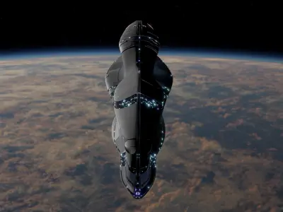 Cruiser Spaceship 3D model