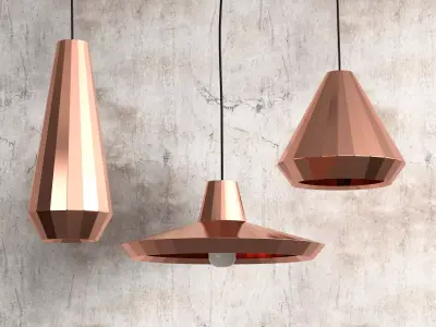 Copper Lights Free 3D model