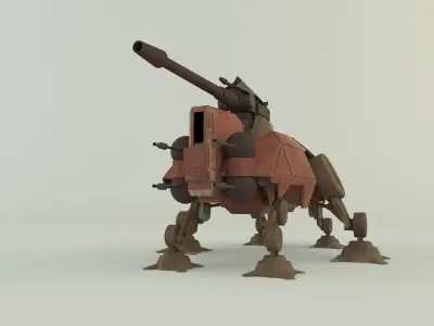 AT-TE Walker combat robot 3D model