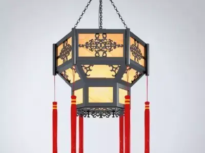 The Chinese ceilling lights Free 3D model