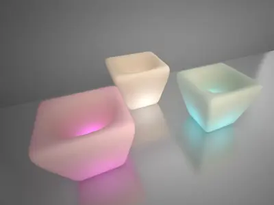 Illuminated Planter 5 3D model