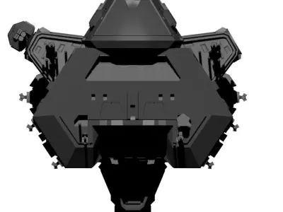 Expanse MCRN Scirocco Assault Cruiser 3D print model