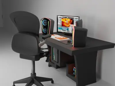 PC Setup 3D model