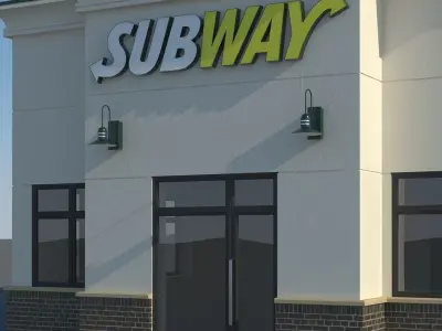 Subway Restaurant 3D model