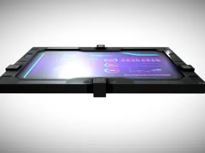 Sci-fi Display Low-poly 3D model