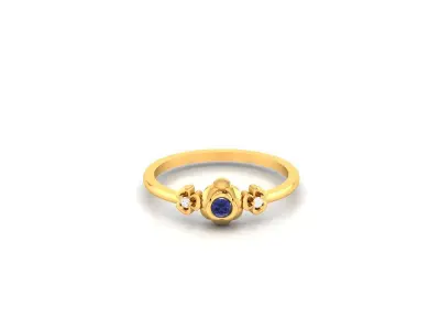 Diamond Ring For Women 3d Print Model 3D print model 20