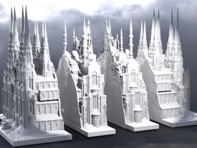 Fantasy Cathedral Grand print version 3D print model