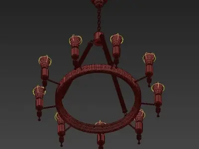 Chandelier 3D model 37