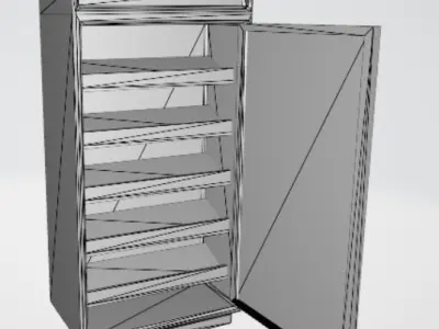 Animated Display Refrigerator  3D model