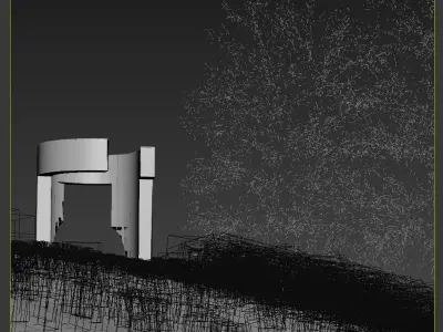 Chillida Praise The Horizon Third - Seventh 3D Scene 3D model